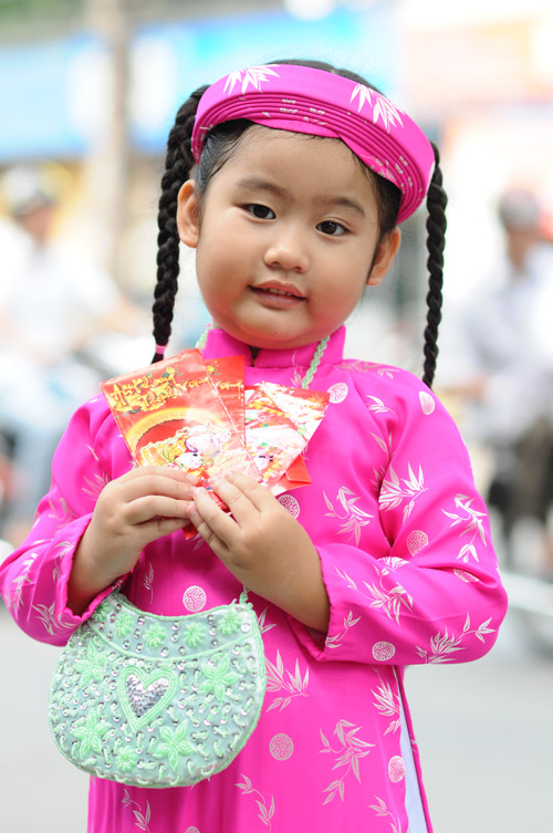 áo dài khăn đóng cho bé
