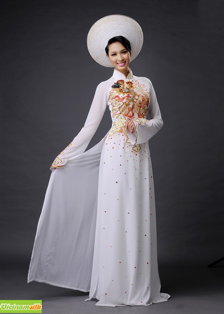 huong dan chon vai may ao dai cho co dau